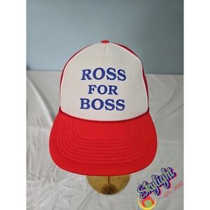 Otto Men Red Vintage Ross Perot for President Trucker Hat Cap Ross for Boss
